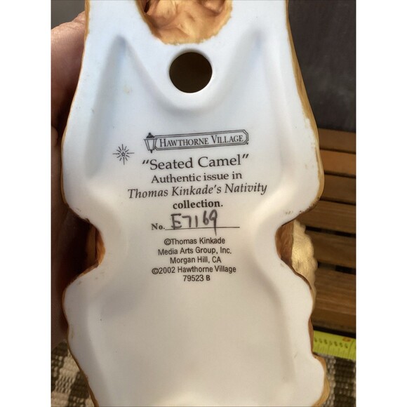 Hawthorne Village Thomas Kinkade Nativity "Seated Camel" Sculpture Figurine 2002 - Picture 9 of 12